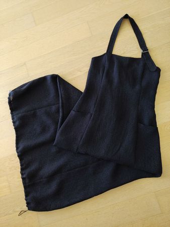 SHE Ballon Abend-Kleid Maxi Schwarz Taille 34