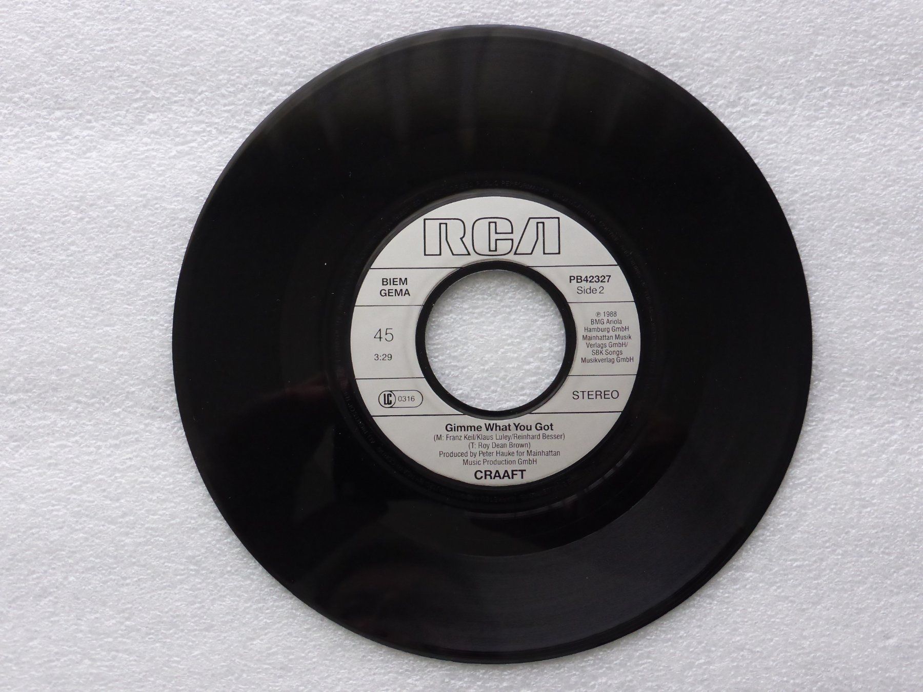 Dischi in vinile: Vinyl Single   CRAAFT – Usato da Küssnacht am Rigi venduto da Mondkinder 2
