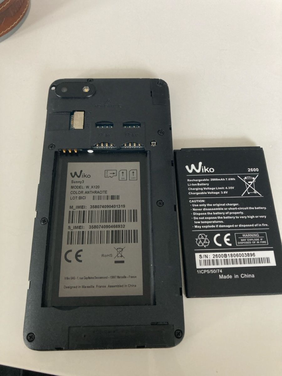 Wiko Telefoni cellulari / Smartphones: Wiko Sunny 3  Android double sim- Idéal Premier Smartphone! – Usato da Thierrens venduto da MicMacMousse 2