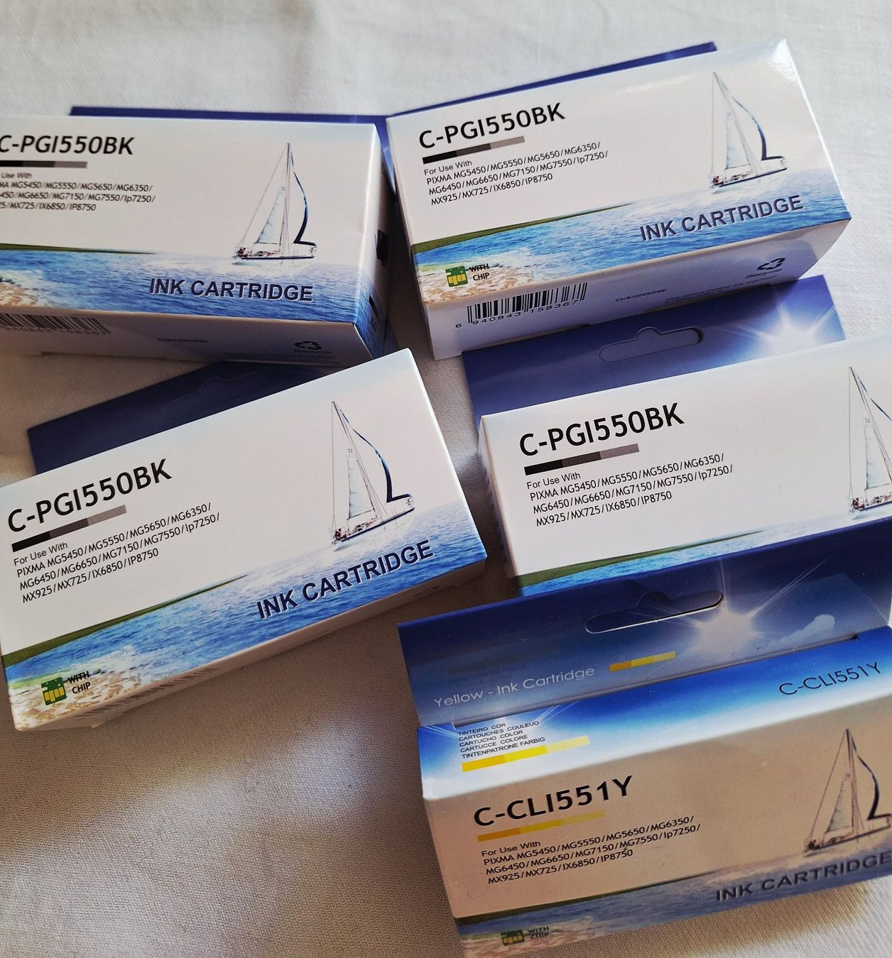 Pixma Cartucce per stampanti & toner: Canon Druckerpatronen PGI-550 und CLI-551 – Nuovo e nell'imballaggio originale da Lyssach venduto da Lyhuga 4
