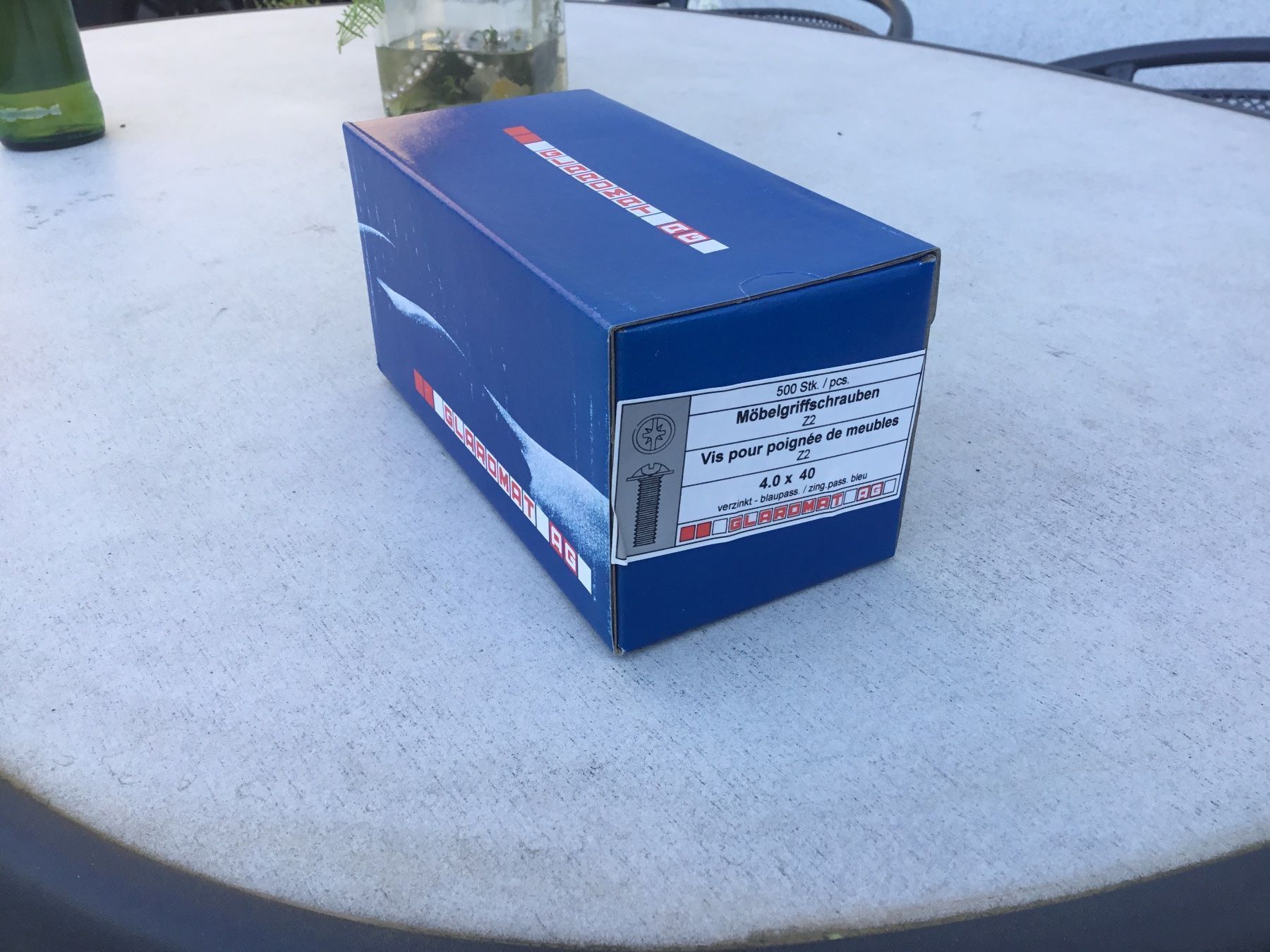 Eisenwaren: Möbelgriffschrauben 500 Stück,40x40 Z2 – Neu und originalverpackt aus St. Margrethen SG von alfapeugeot10 1