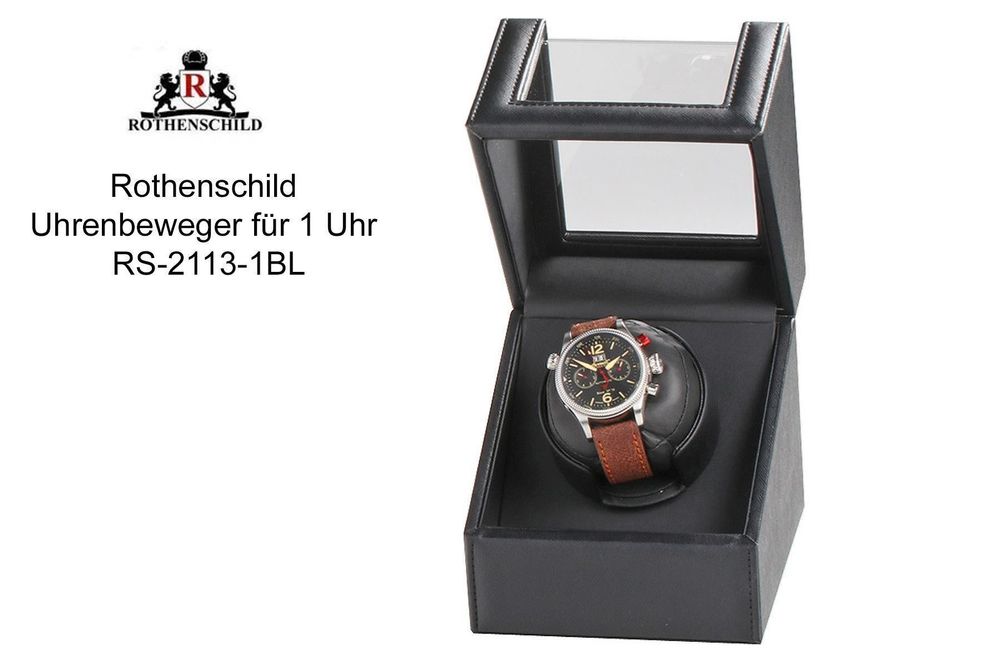 Remontoir Rothenschild Pour 2 Montres [modèle 2+3] – RS-1011-2BL – Rotation Gauche/droite/réciproque – Alimentation Secteur/pile