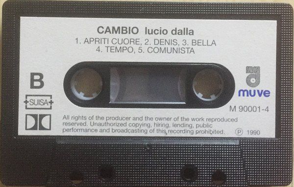 Musicassette: CASSETTE LUCIO DALLA - CHANSONS - ITALIA – Usato da PORRENTRTUY venduto da RABAIS_SPORT 2