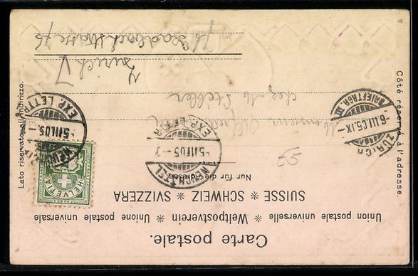 Cartoline postali: Passepartout-Lithographie Neuchatel, Mon – Usato da Berlin venduto da bartko-reher 1