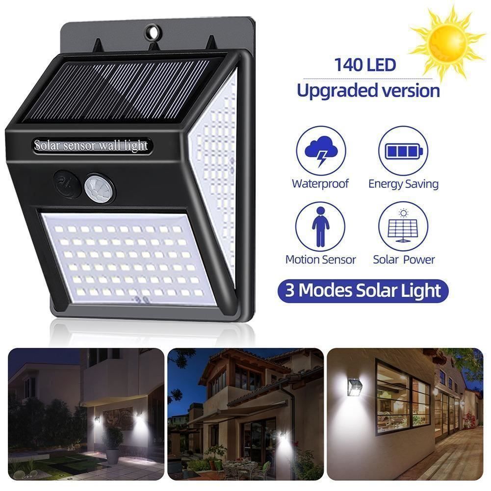 Lampade: Solar Wandleuchte 140LEDs Solarlampen – Nuovo (secondo la descrizione) da Thun venduto da 365buy 4