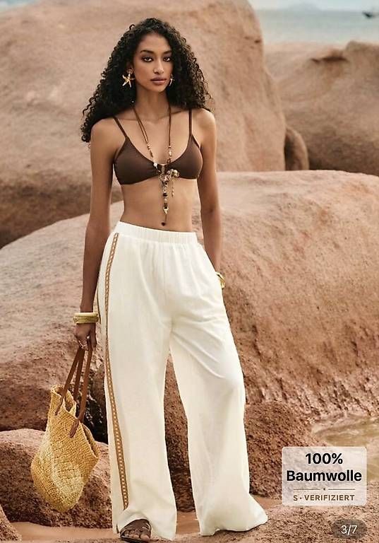 Pantaloni: Strandhose weiss Gr. M – Nuovo e nell'imballaggio originale da Thun venduto da Dak5 2