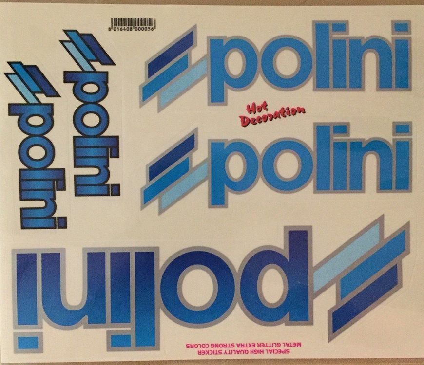 Polini Mofa Tuning Aufkleber Sticker Set 5teilig (Neu und ...