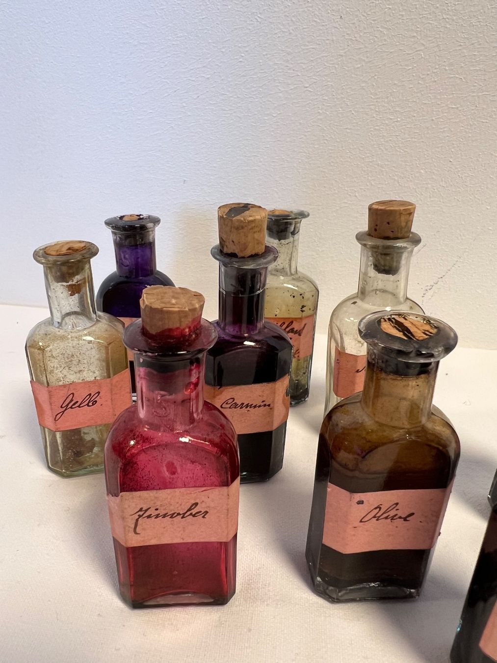 Flaconi: Antike Tusche Farben Flasche Glas Jugendstil, Malerei – Usato da Otelfingen venduto da Markthalle_C 2