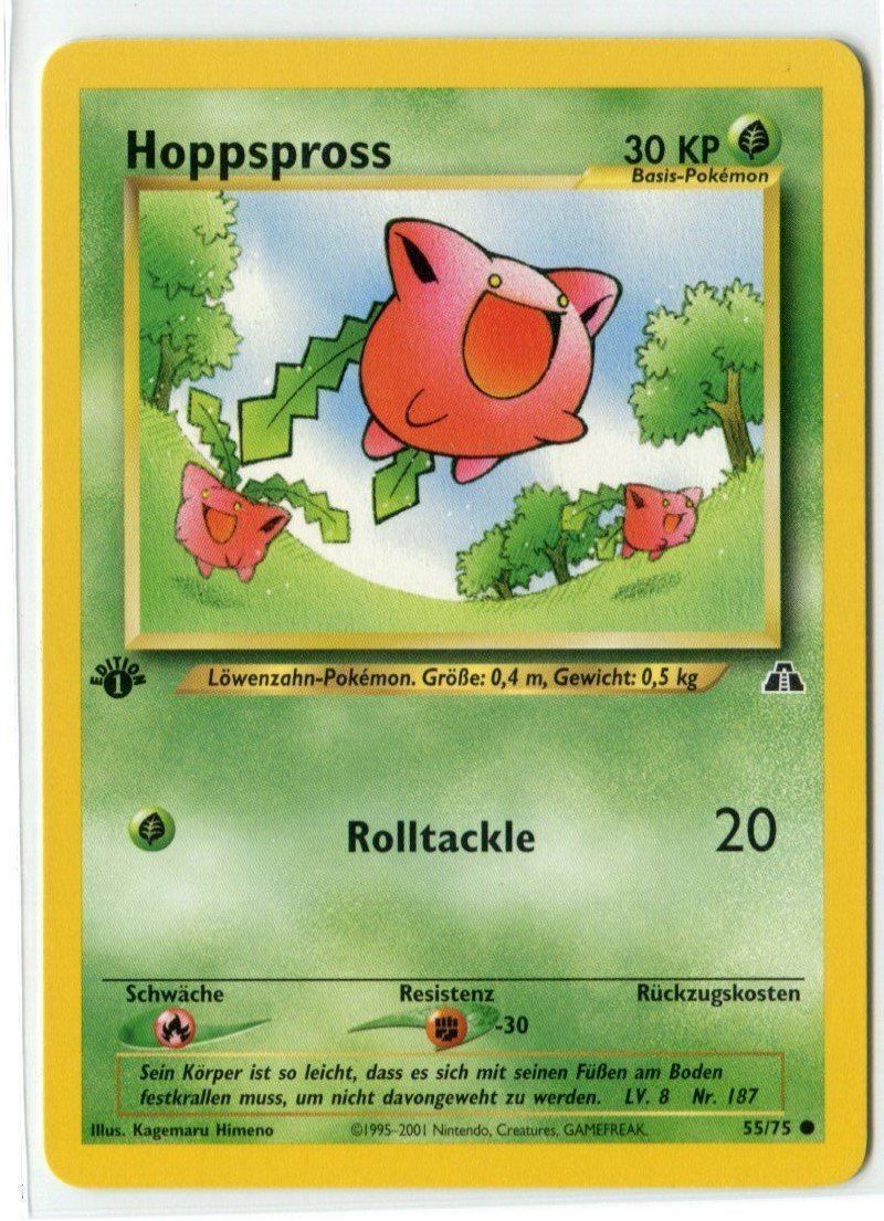 Pokémon Sammelbilder & Trading cards: Hoppspross Neo Entdeckung 1.Edition 55/75 Deutsch Mint – Neu (gemäss Beschreibung) aus Dornach von Deco89