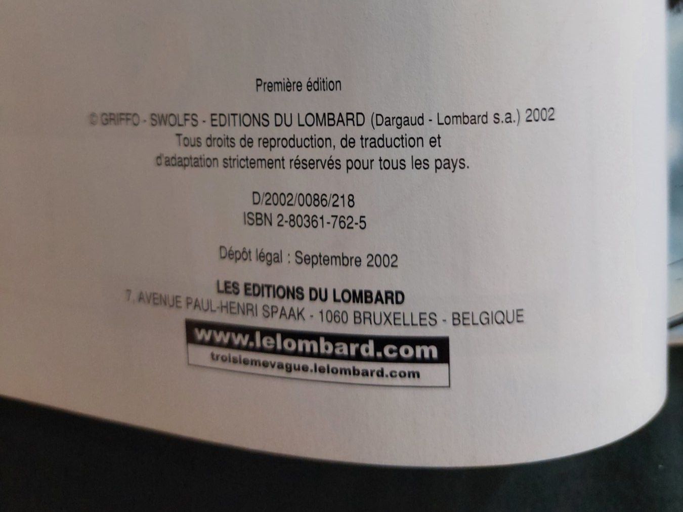 Comics: Swolfs / Vlad T.4 Dernière Issue EO 2002 TBE – Gebraucht aus Genève von Blu_BD 3
