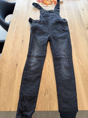 Salopette jeans Liu Jo nero taglia 27, come nuova!
