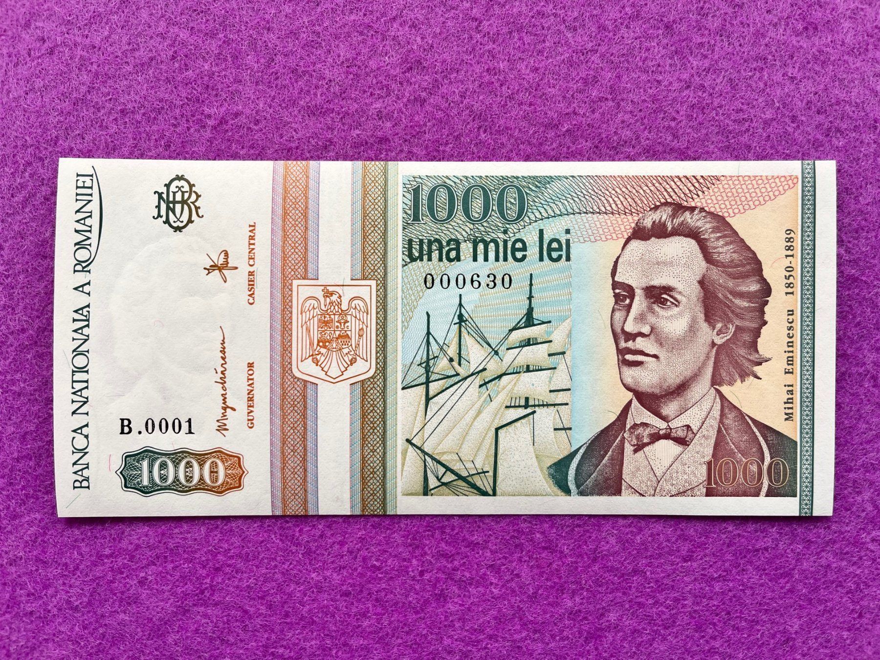 Banconote: Note Nr. 630 !! Romania - Rumänien - UNC – Nuovo (secondo la descrizione) da Pfäffikon SZ venduto da Sieben77 1