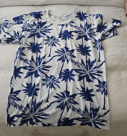 Sommerliches Palmen T-Shirt Grösse M