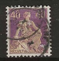 CH107 - Helvetia avec épée no 107 obl.