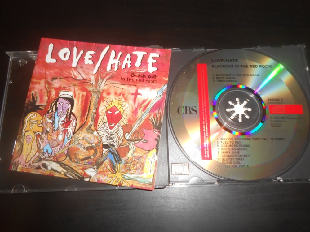 Love hate blackout in the red room 1990 gebraucht in aarberg f r
