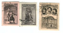 Briefmarken "Russische Kunstakademie". UdSSR 1957