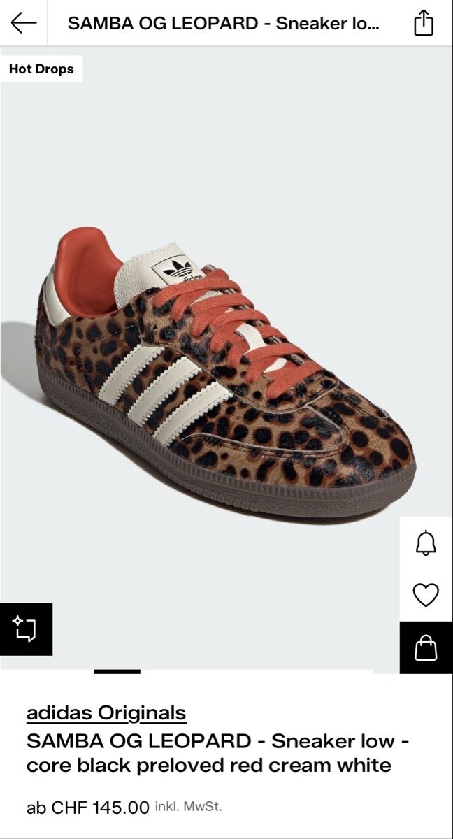 Adidas Scarpe da donna: adidas Originals SAMBA OG LEOPARD  – Usato da Emmen venduto da Linda-Bachmann