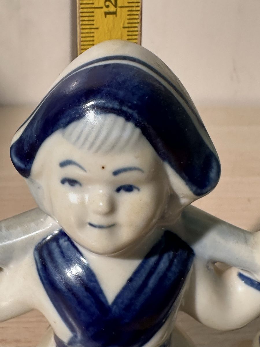 Tutte le decorazioni: Figurine et sabots Delft bleu, peinte main – Usato da Lausanne venduto da artnouveau04 3