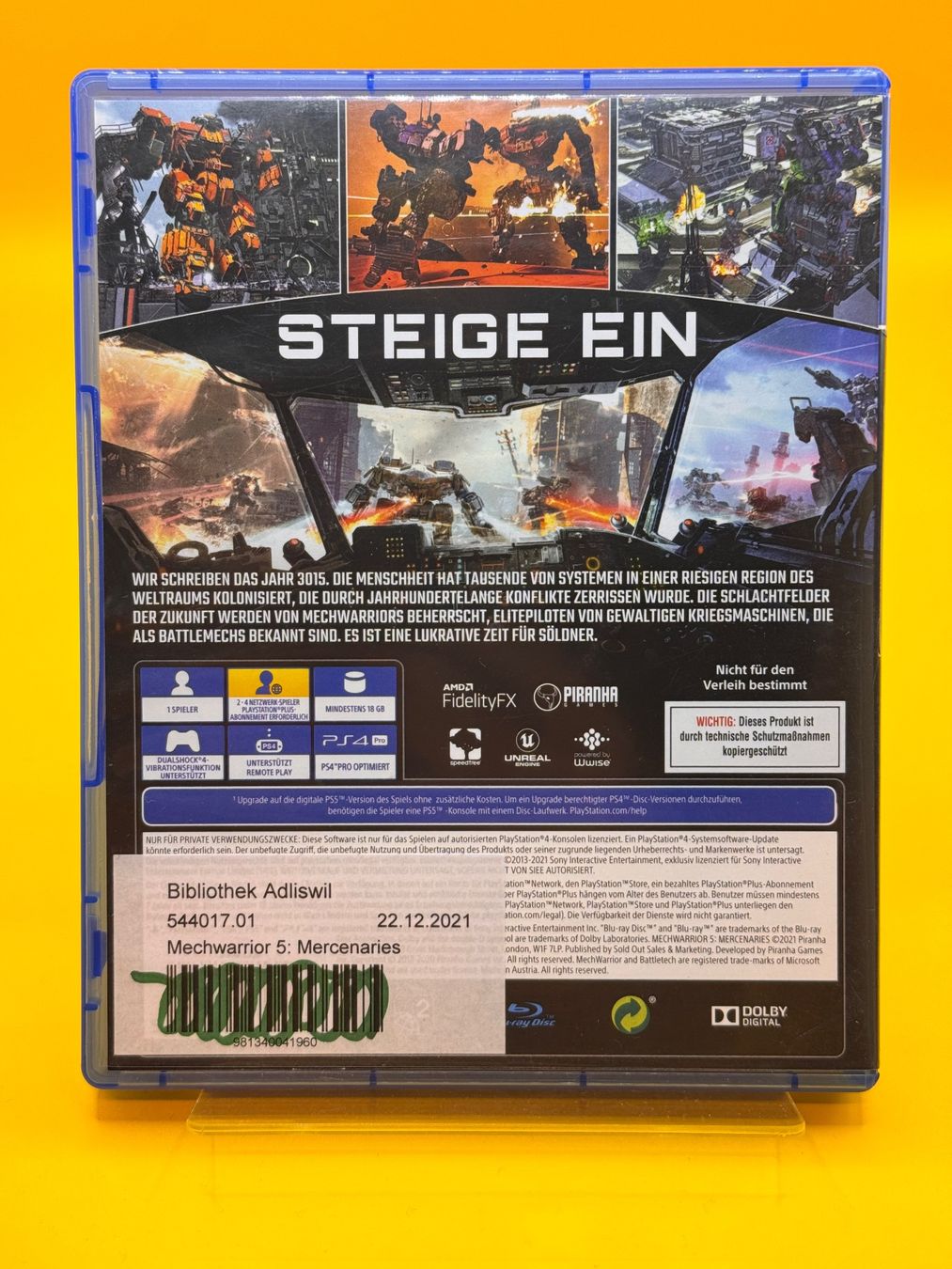 Sony Giochi: MechWarrior 5 Mercenaries PS4 – Usato da Oberwil b. Zug venduto da silver2024 1