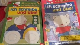 2 abwaschbare Ūbungsbūcher