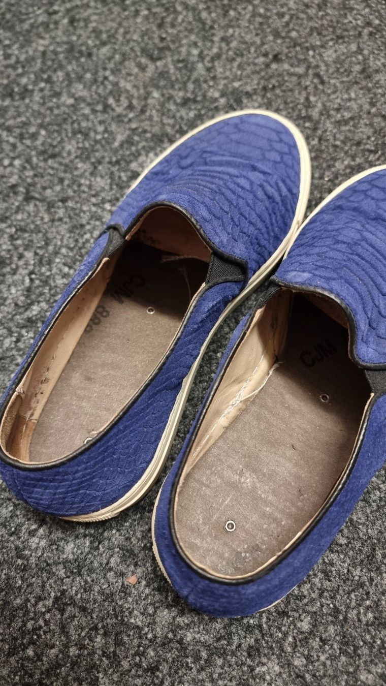 Navyboot Scarpe da donna: Navyboot Slip-on, Leder, Ultramarinblau, Gr. 40 – Usato da Basel venduto da abalou98_secondhand 4
