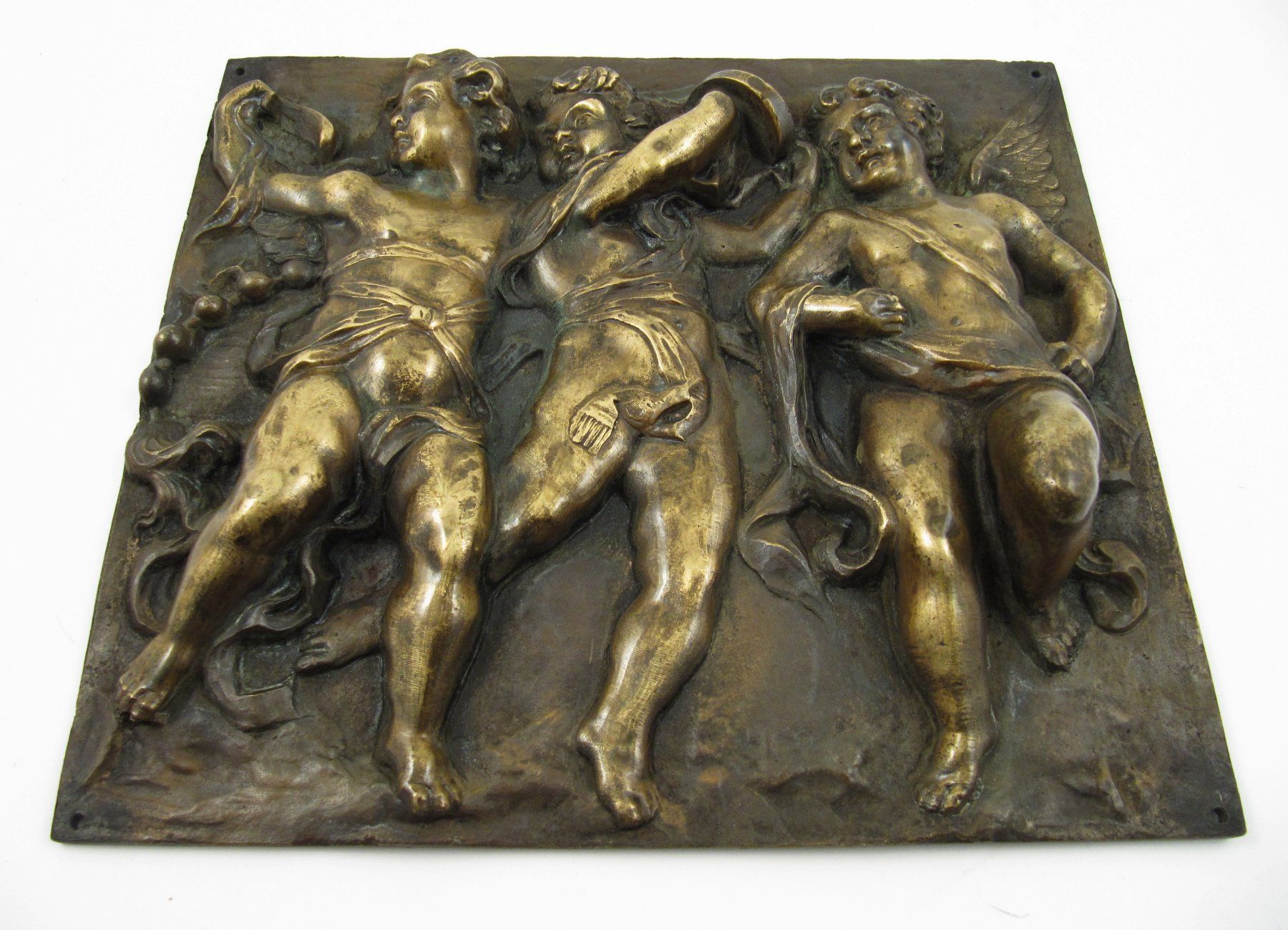 Sculptures & Statues: Bronze Platte mit Engeln – D'occasion à Meinisberg par duveen 1