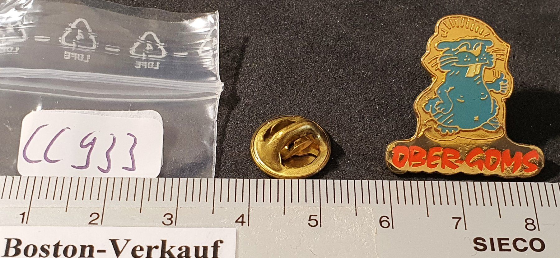 Plaketten & Abzeichen: CC933 - Pin Ober-Goms Biber – Gebraucht aus Reinach BL von Boston-Verkauf 1