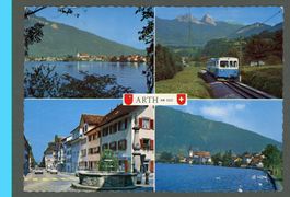 AK color Arth SZ am See,4-fach- Multibild ≈ 1970