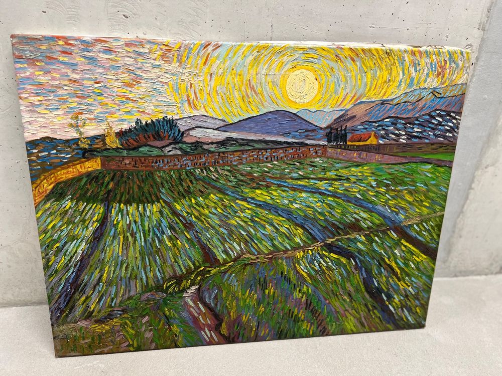 Vincent Van Gogh Ölgemälde Reproduktion Set Von 2 – Wandbilder Auf Leinwand, 16x24 Zoll Pro Panel, Fertig Zum Aufhängen – Wall26