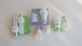 Verschieden E27 LED-Lampen