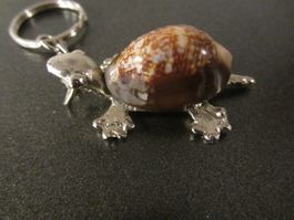 Schlüsselanhänger Schildkröte, Muschel