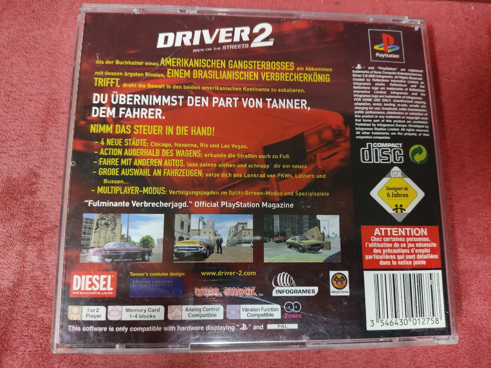 Sony Giochi: Driver 2 PS1 Playstation 1 DE – Usato da Fribourg venduto da PastGame 1