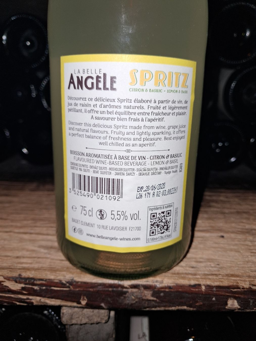 Vino: La Belle Angèle Lemon & Basil Spritz – Nuovo e nell'imballaggio originale da Le locle venduto da juliensaran 6