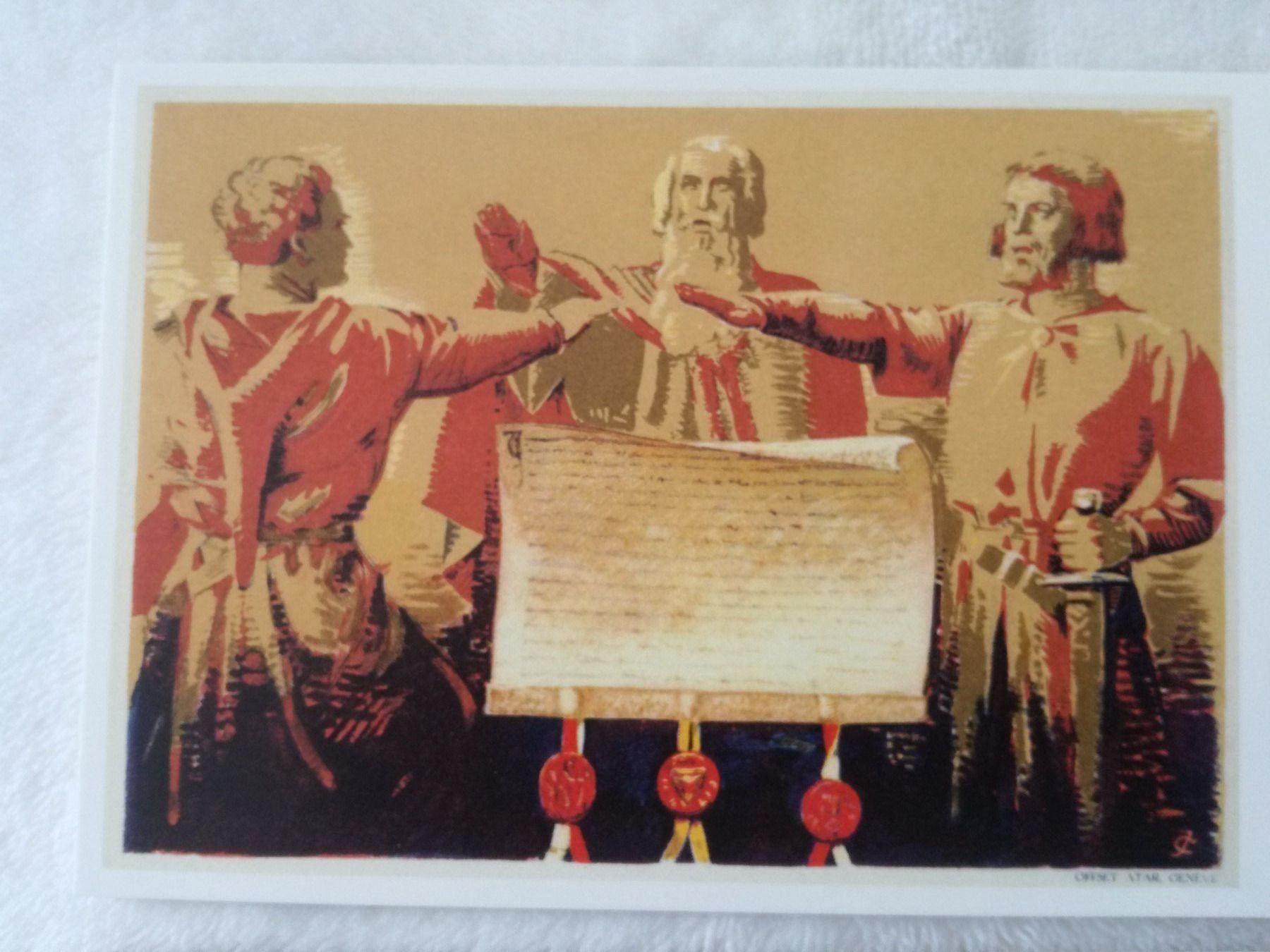 Cartoline postali: 9 AK Bundesfeier Postkarten, Reprints – Nuovo (secondo la descrizione) da Zürich venduto da tol_b7c7 3