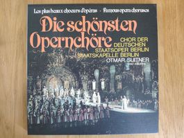 3 LP Opern Chöre Staatsoper Berlin usw.