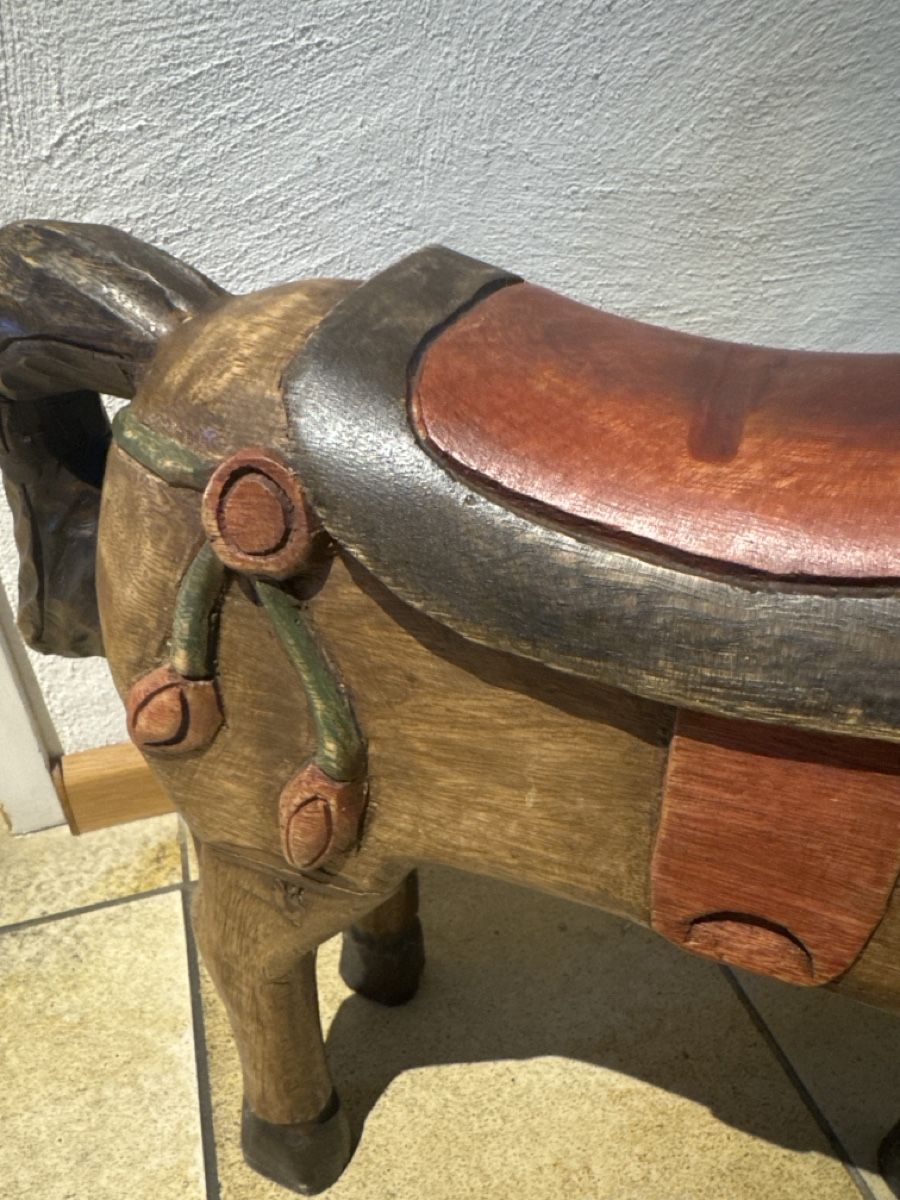Figurines: Deko Holzpferd massiv – D'occasion à Füllinsdorf par Nanna22 5
