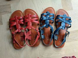 2x Paar Sandalen von Di'Nuovo, Leder - Neu!