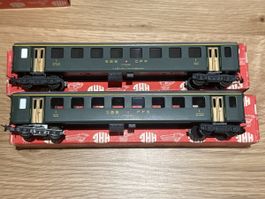 2 x HAG SBB Personenwagen 1Kl. ab 19.-