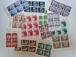 Deutsches Reich Briefmarken Viererblock Lot postfrisch