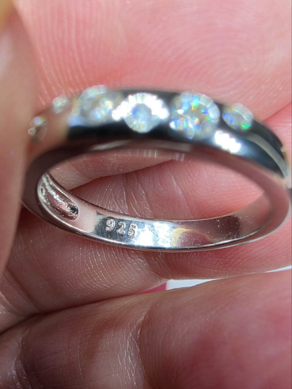 Anelli: Bague argent avec diamants de moissanite certifiés GRA – Nuovo e nell'imballaggio originale da Reconvilier venduto da Tsma67 7