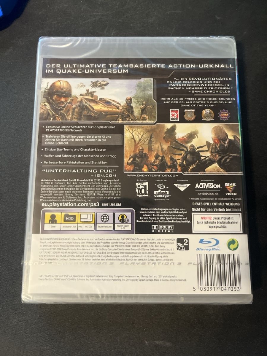 Sony Giochi: PS3 Quake Wars Enemy Territory Neu OVP – Nuovo e nell'imballaggio originale da Dornach venduto da presidium 1