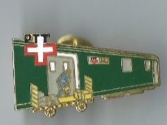 Plaketten & Abzeichen: PTT Bahnwagen Pin – Gebraucht aus Zürich von t24_de