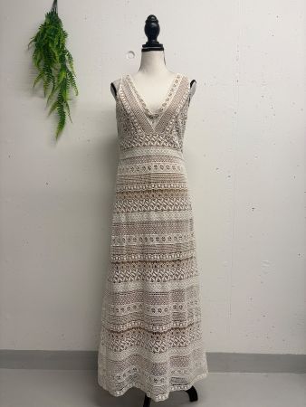 Young Cotoure by Barbara Schwarzer Häkelkleid weiss 36
