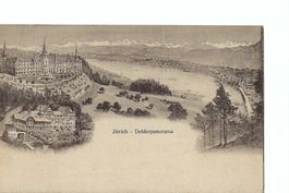 Zürich Dolderpanorama 1912, Grand Hotel Dolder, Zürichsee