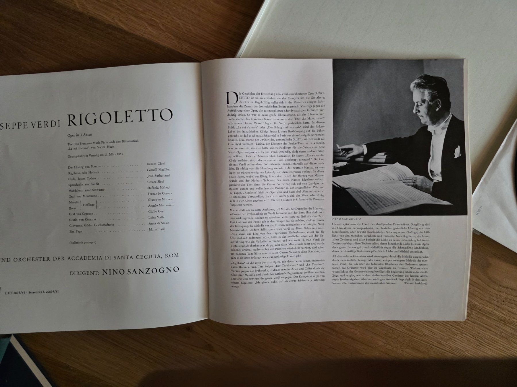 Dischi in vinile: LP Box Klassik Rigoletto in Rom - Macneil Sutherland 1962 – Usato da Walterswil BE venduto da Lonitti 2