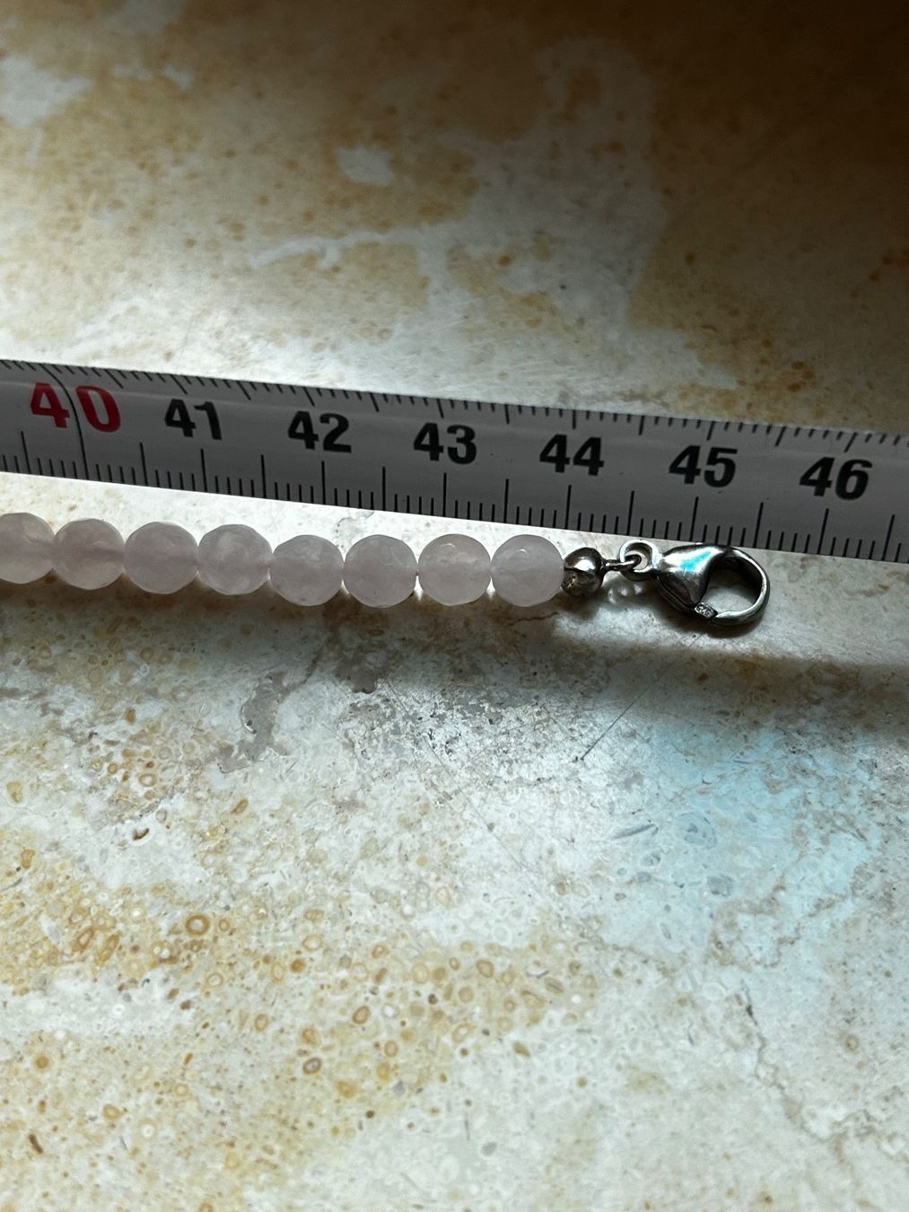 Catenine: Rosenquarz Kette, facettierte Perlen – Usato da Laufen venduto da Bellebellezza 6