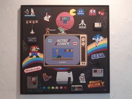 ⭐⭐Peinture pop art edition 100x100 RETRO GAMER - Vintage ⭐⭐