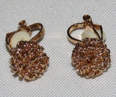 Clips d'oreilles vintage dorés, parfait pour l'été !