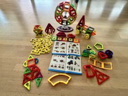 Magnetische Bausteine – 160 Teile mit Riesenrad & Auto