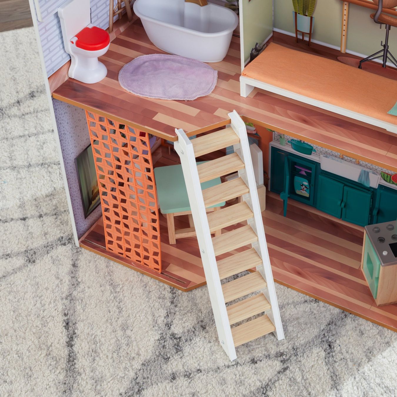 Case e mobili per bambole: Puppenhaus Marlow – Nuovo e nell'imballaggio originale da Erlinsbach venduto da Home-World 4